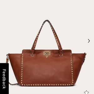 Valentino Garavani Medium Rockstub Grainy calfskin handbag